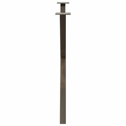 Eettafelpoten X-Vormig 90X(72-73) Cm Staal Naturel 90 x (72-73) cm (40 mm)