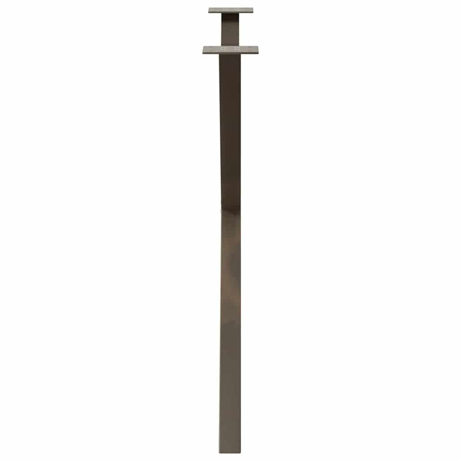 Eettafelpoten X-Vormig 90X(72-73) Cm Staal Naturel 90 x (72-73) cm (40 mm)