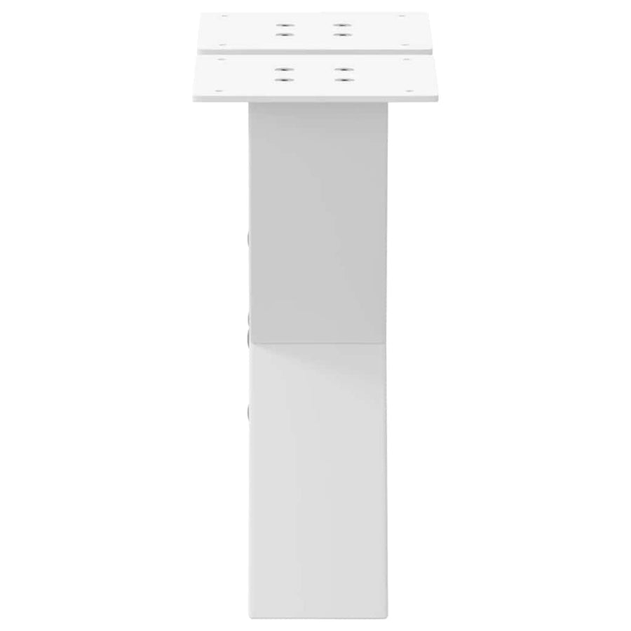 Salontafelpoten 2 st X-vormig 30x(30-31) cm staal wit