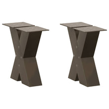 Salontafelpoten X-Vormig 30X(30-31) Cm Staal Naturel 2 30 x (30-31) cm (80 mm)