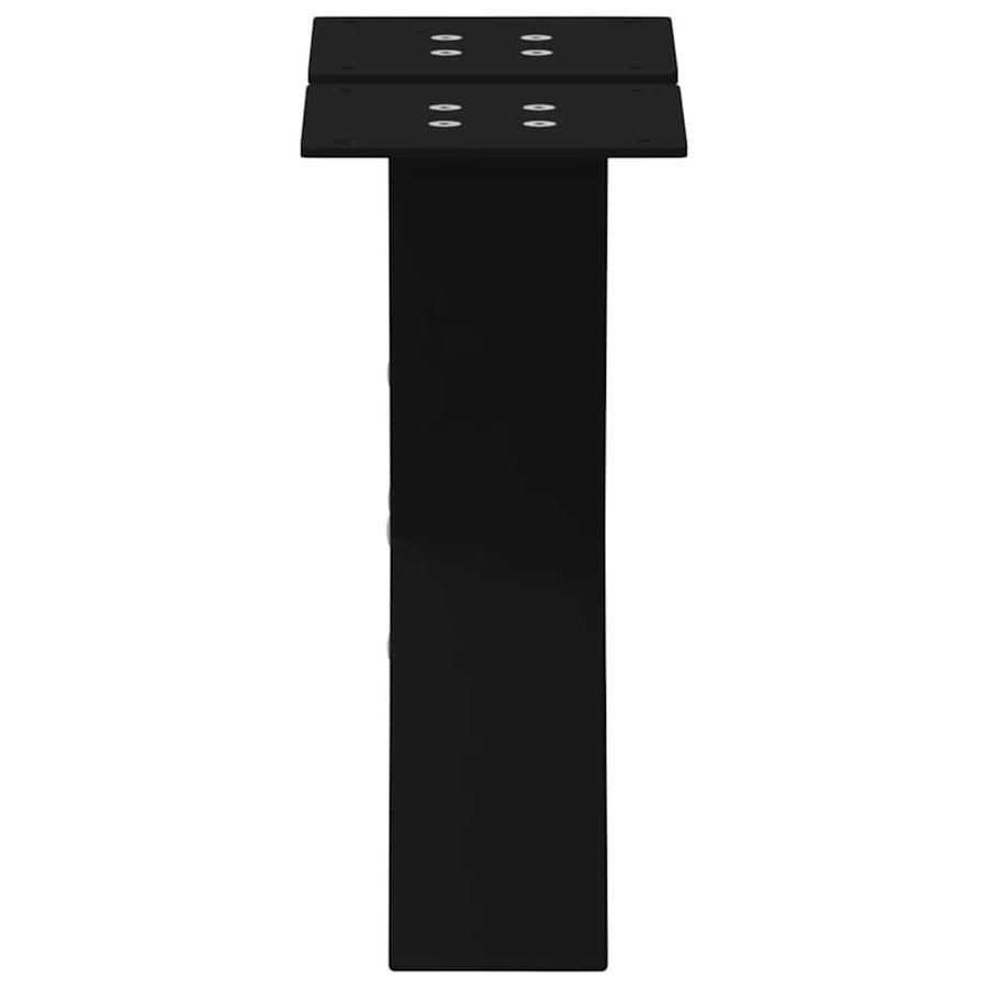 Salontafelpoten 2 st X-vormig 40x(30-31) cm staal zwart