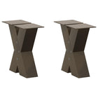 Salontafelpoten 2 st X-vormig 40x30 cm staal naturel
