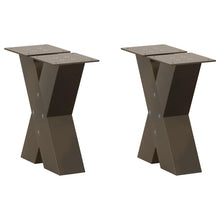 Salontafelpoten X-Vormig 40X(30-31) Cm Staal Naturel 2 40 x (30-31) cm (80 mm)