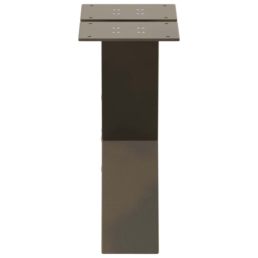 Salontafelpoten X-Vormig 40X(30-31) Cm Staal Naturel 2 40 x (30-31) cm (80 mm)