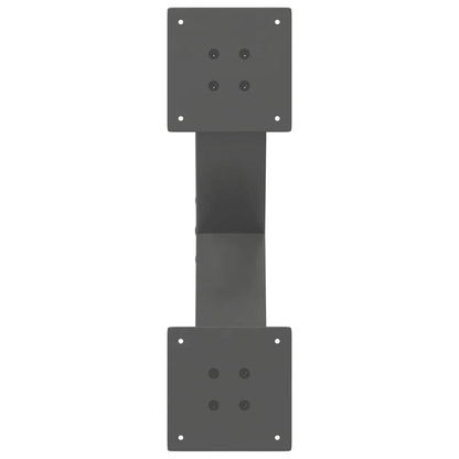 Salontafelpoten 2 st X-vormig 50x(30-31) cm staal antraciet