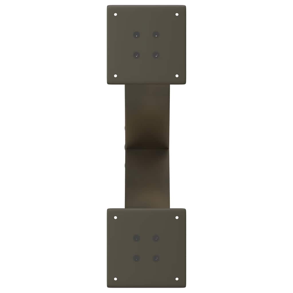 Salontafelpoten X-Vormig 50X(30-31) Cm Staal Naturel 2 50 x (30-31) cm (80 mm)