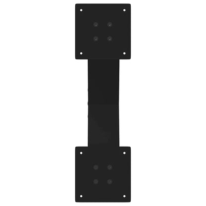 Salontafelpoten 2 st X-vormig 60x(30-31) cm staal zwart