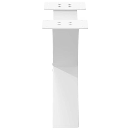 Salontafelpoten 2 st X-vormig 60x(30-31) cm staal wit