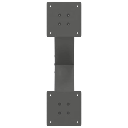 Salontafelpoten 2 st X-vormig 60x(30-31) cm staal antraciet