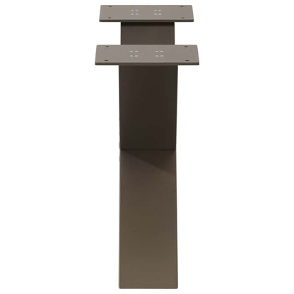 Salontafelpoten X-Vormig 60X(30-31) Cm Staal Naturel 2 60 x (30-31) cm (80 mm)