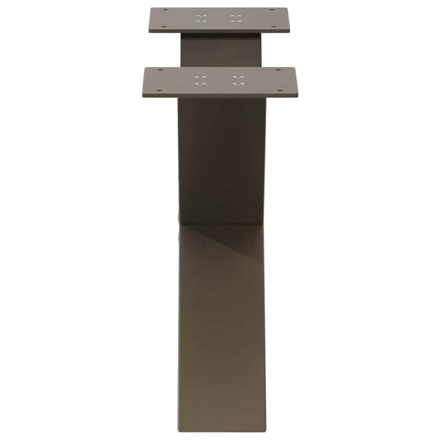 Salontafelpoten X-Vormig 60X(30-31) Cm Staal Naturel 2 60 x (30-31) cm (80 mm)