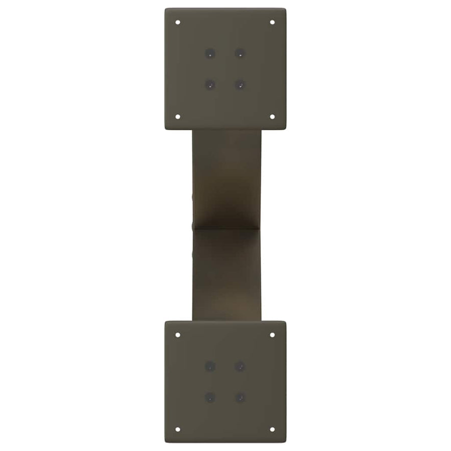 Salontafelpoten X-Vormig 60X(30-31) Cm Staal Naturel 2 60 x (30-31) cm (80 mm)