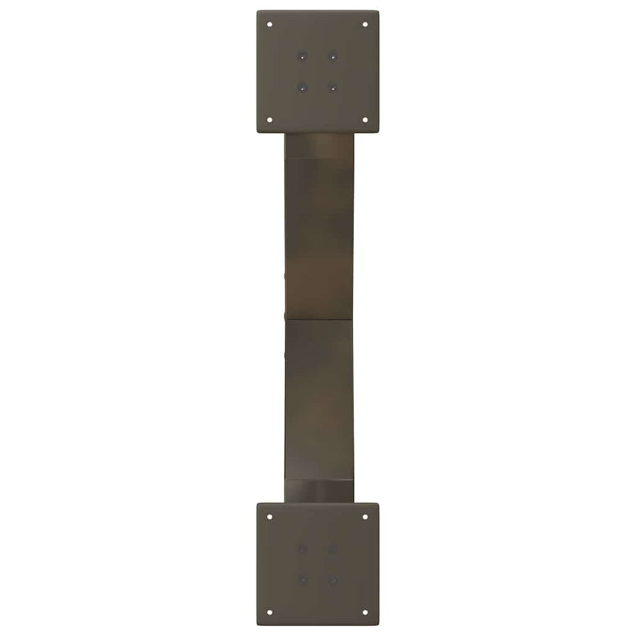 Salontafelpoten X-Vormig 70X(30-31) Cm Staal Naturel 2 70 x (30-31) cm (80 mm)