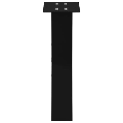 Salontafelpoten 2 st X-vormig 28x(42-43) cm staal zwart