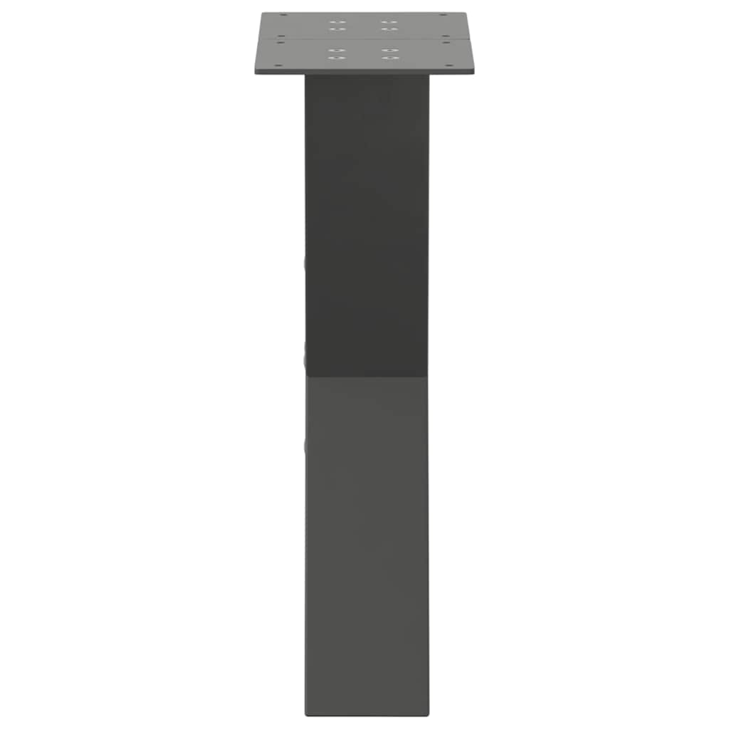 Salontafelpoten 2 st X-vormig 28x(42-43) cm staal antraciet