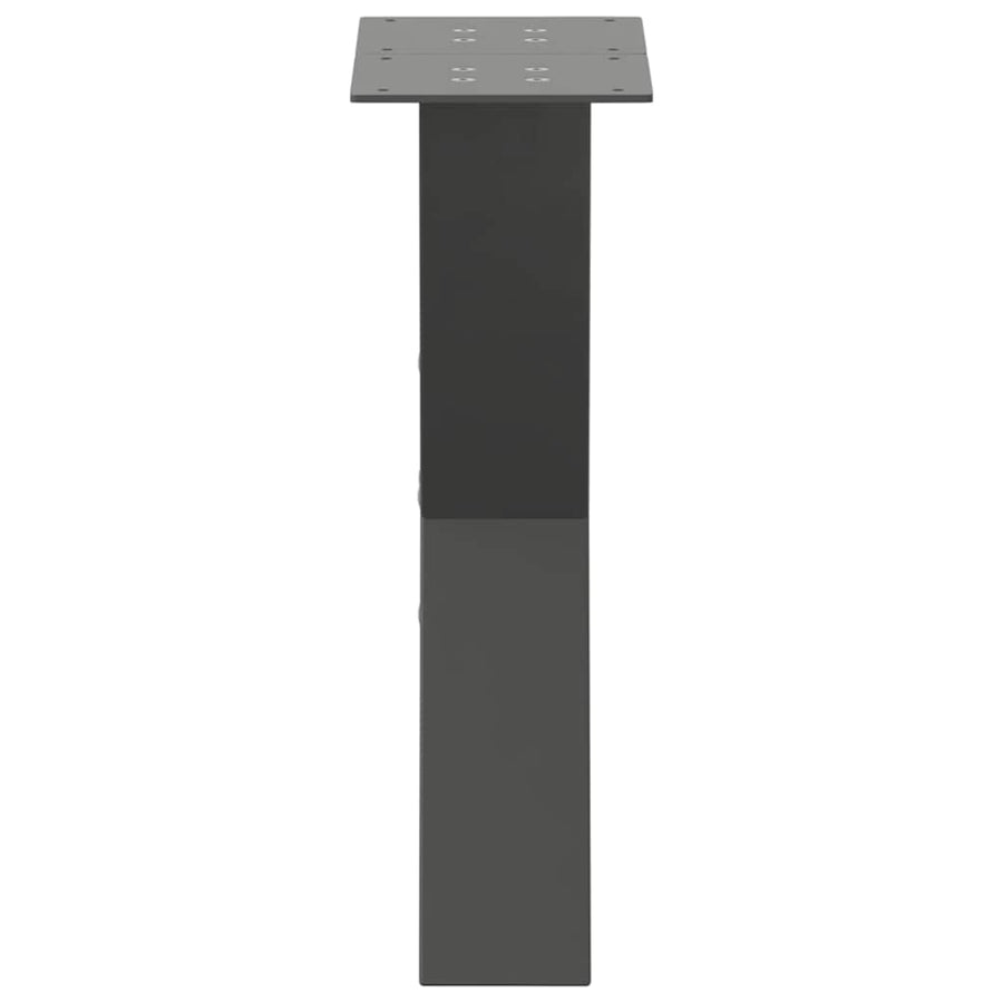Salontafelpoten 2 st X-vormig 28x(42-43) cm staal antraciet