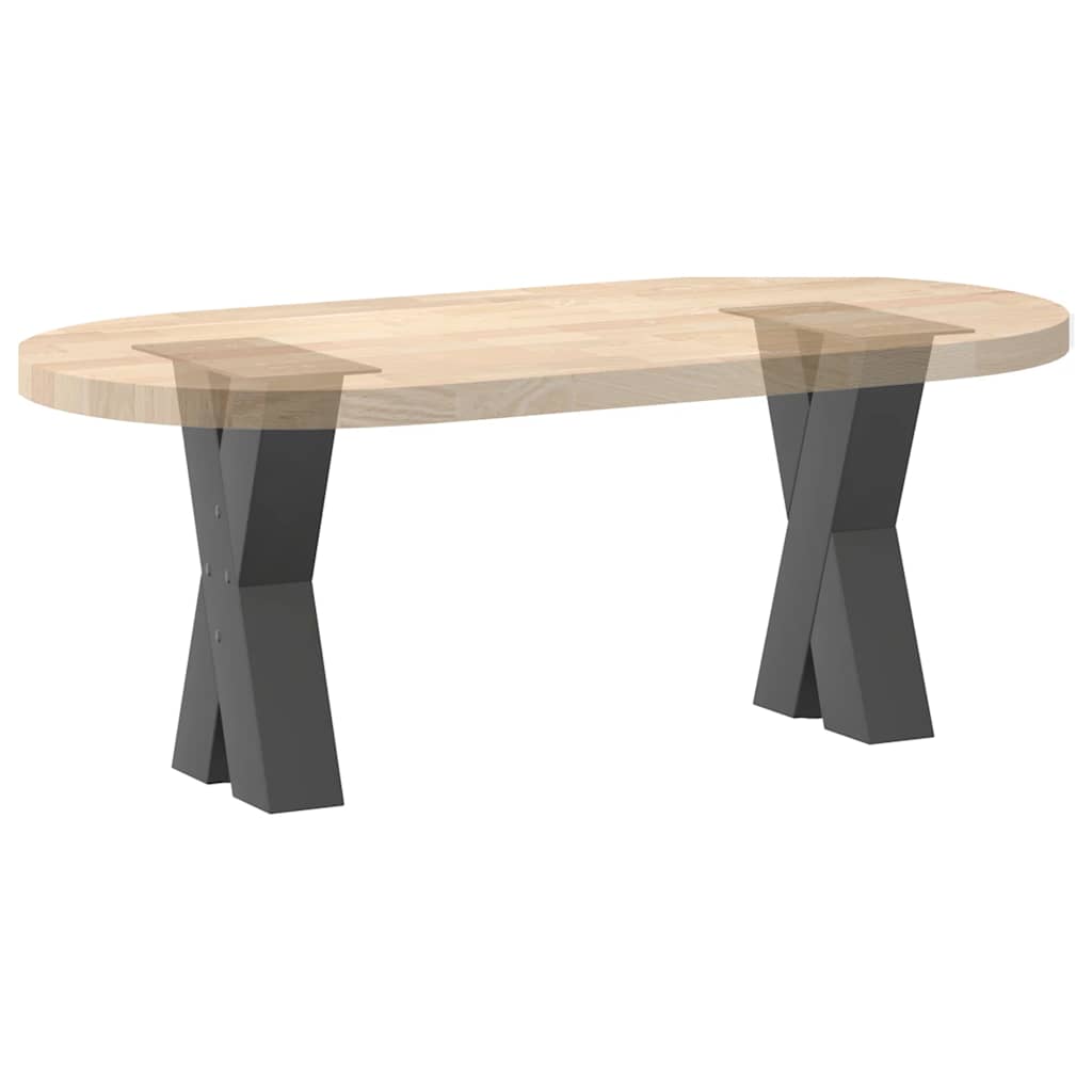 Salontafelpoten 2 st X-vormig 28x(42-43) cm staal antraciet