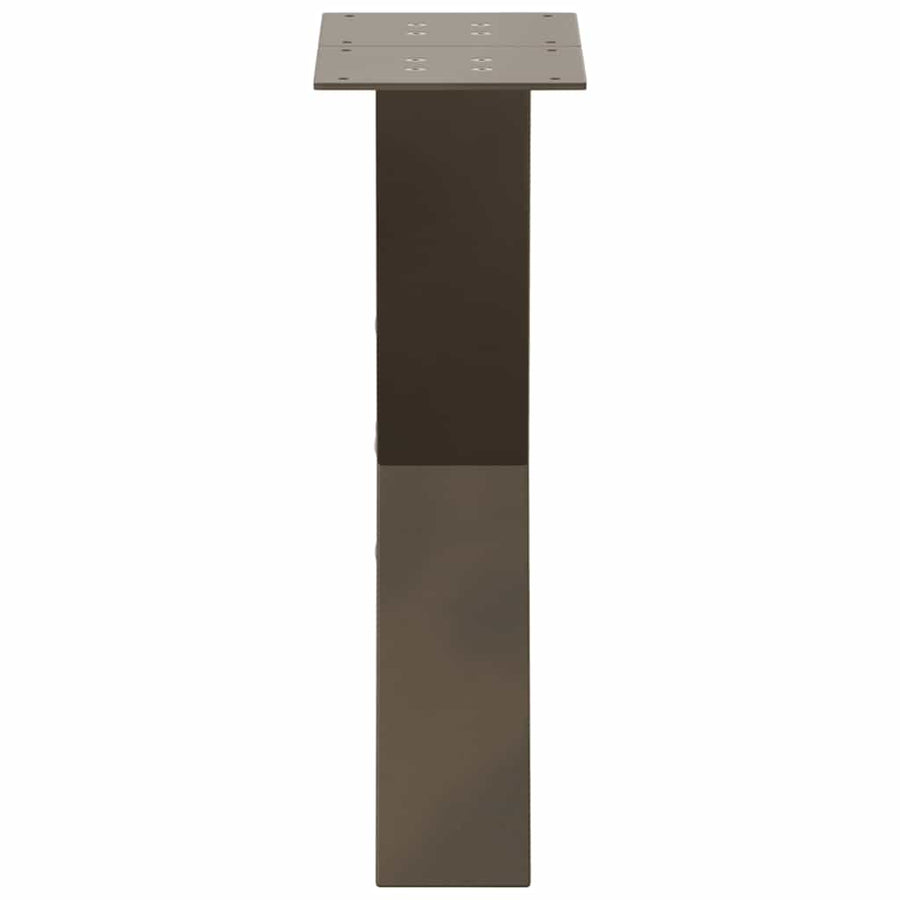 Salontafelpoten X-Vormig 28X(42-43) Cm Staal Naturel 28 x (42-43) cm (80 mm)