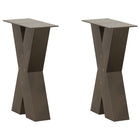Salontafelpoten 2 st X-vormig 38x43 cm staal