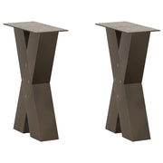 Salontafelpoten 2 st X-vormig 38x43 cm staal