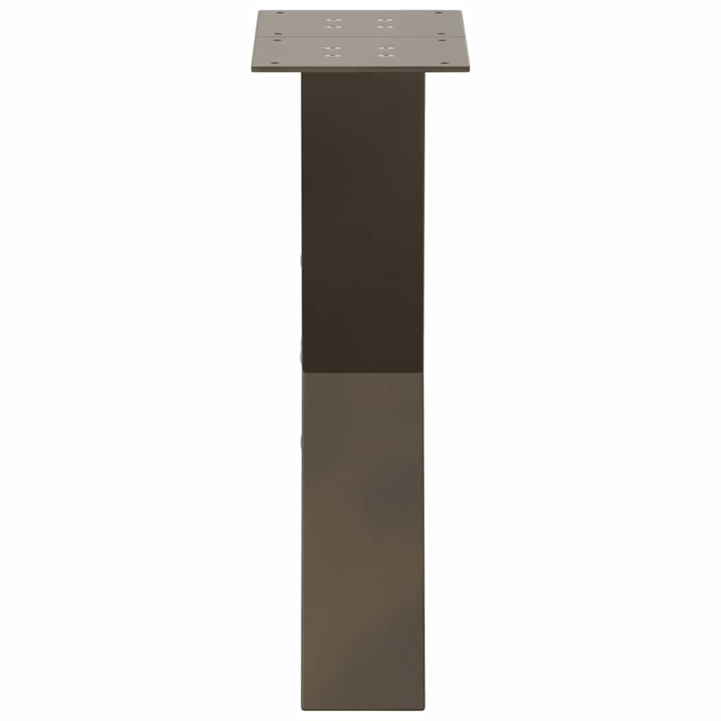 Salontafelpoten X-Vormig 38X(42-43) Cm Staal Naturel 38 x (42-43) cm (80 mm)
