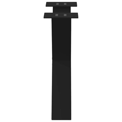 Salontafelpoten 2 st X-vormig 50x(42-43) cm staal zwart