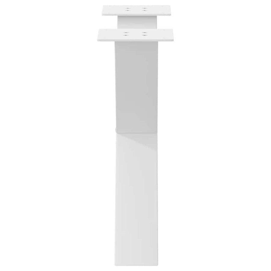 Salontafelpoten 2 st X-vormig 60x(42-43) cm staal wit