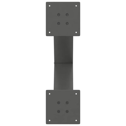 Salontafelpoten 2 st X-vormig 60x(42-43) cm staal antraciet