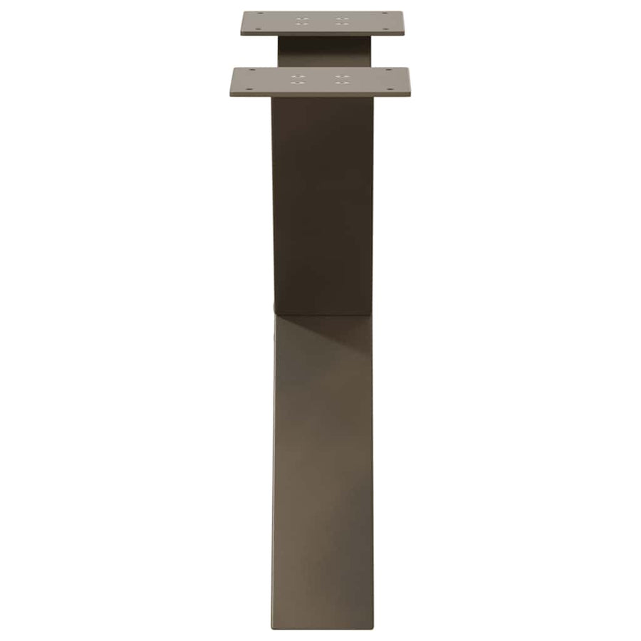 Salontafelpoten X-Vormig 60X(42-43) Cm Staal Naturel 60 x (42-43) cm (80 mm)