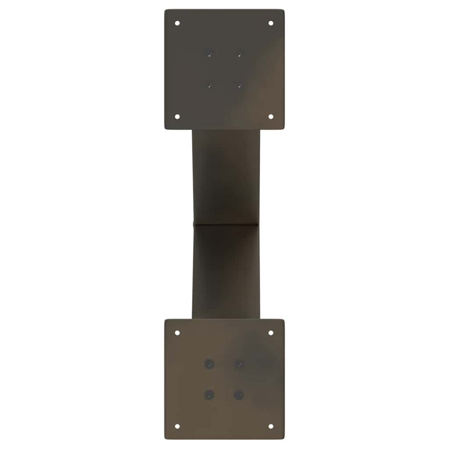 Salontafelpoten X-Vormig 60X(42-43) Cm Staal Naturel 60 x (42-43) cm (80 mm)