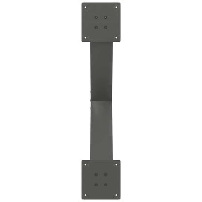Salontafelpoten 2 st X-vormig 70x(42-43) cm staal antraciet
