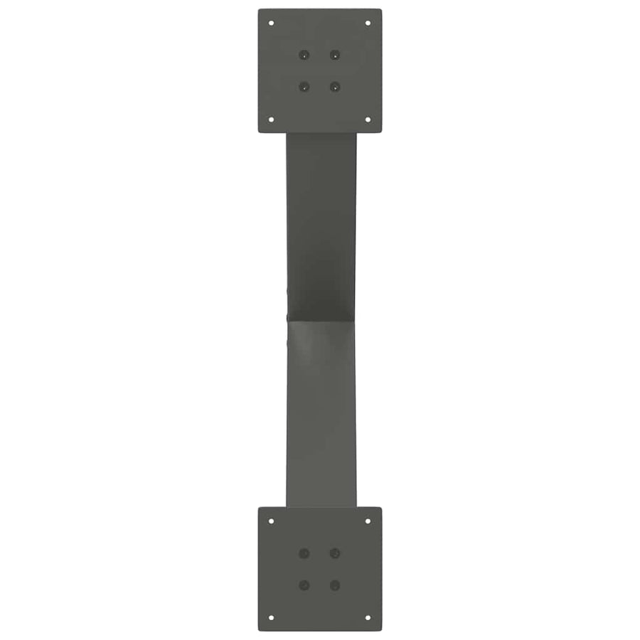 Salontafelpoten 2 st X-vormig 70x(42-43) cm staal antraciet