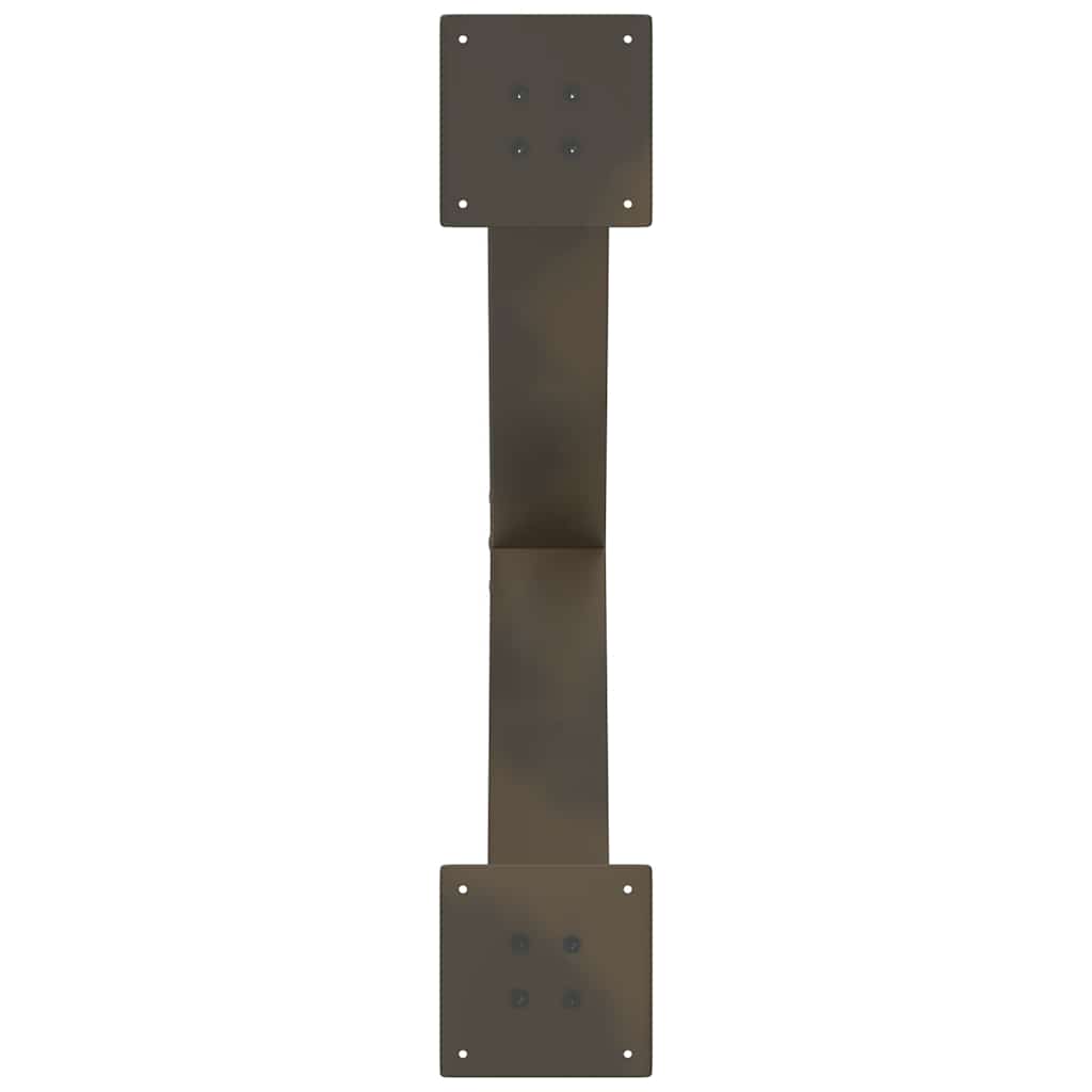 Salontafelpoten X-Vormig 70X(42-43) Cm Staal Naturel 70 x (42-43) cm (80 mm)