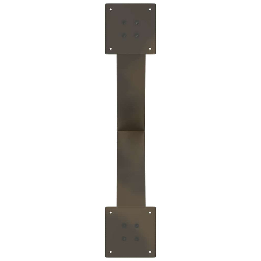Salontafelpoten X-Vormig 70X(42-43) Cm Staal Naturel 70 x (42-43) cm (80 mm)