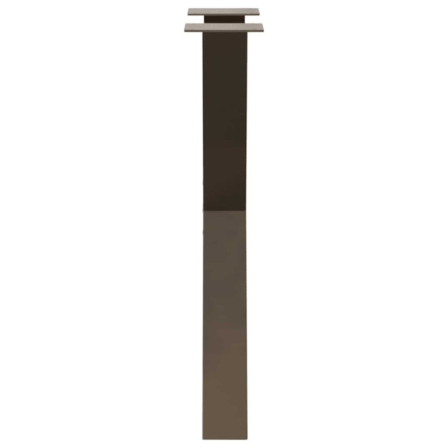 Eettafelpoten X-Vormig 50X(72-73) Cm Staal Naturel 50 x (72-73) cm (80 mm)