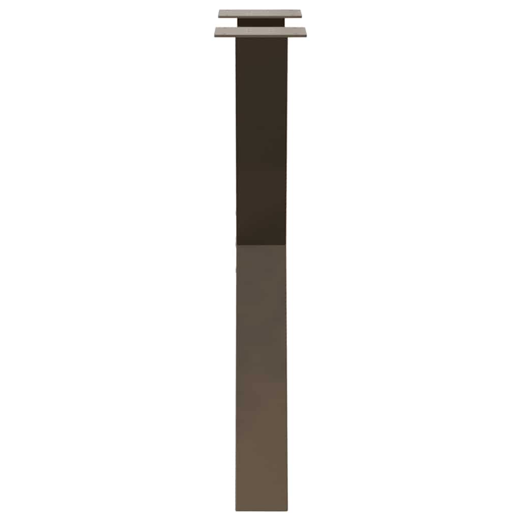 Eettafelpoten X-Vormig 60X(72-73) Cm Staal Naturel 60 x (72-73) cm (80 mm)
