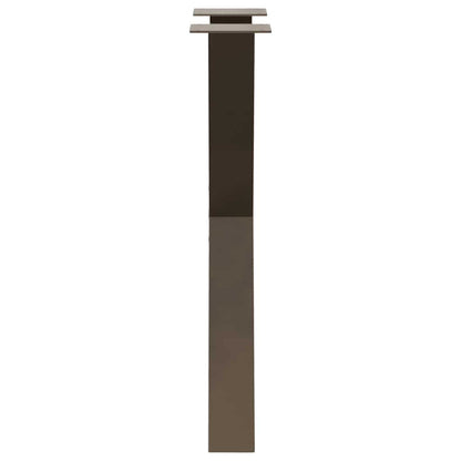 Eettafelpoten X-Vormig 60X(72-73) Cm Staal Naturel 60 x (72-73) cm (80 mm)