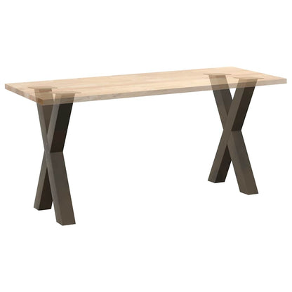 Eettafelpoten X-Vormig 60X(72-73) Cm Staal Naturel 60 x (72-73) cm (80 mm)