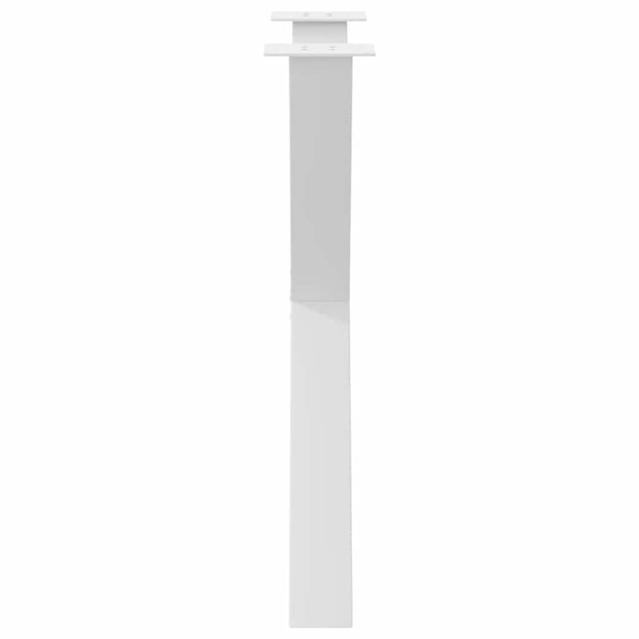 Eettafelpoten 2 st X-vormig 70x(72-73) cm staal wit
