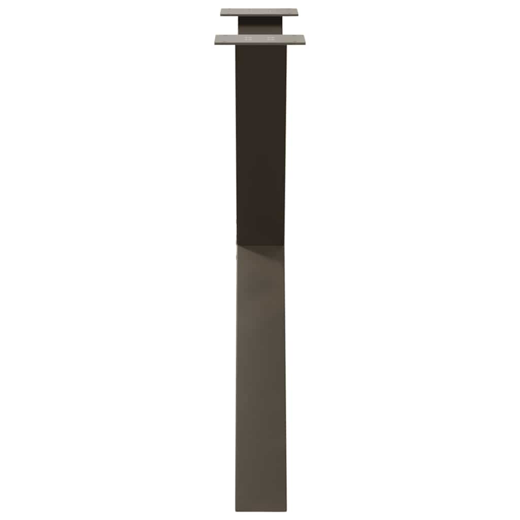 Eettafelpoten X-Vormig 70X(72-73) Cm Staal Naturel 70 x (72-73) cm (80 mm)
