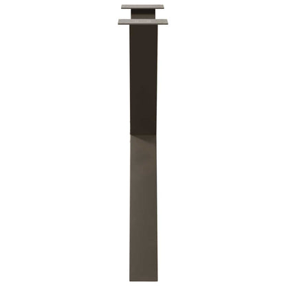 Eettafelpoten X-Vormig 70X(72-73) Cm Staal Naturel 70 x (72-73) cm (80 mm)