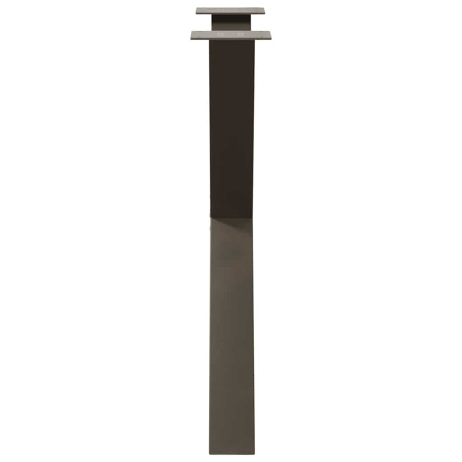 Eettafelpoten X-Vormig 70X(72-73) Cm Staal Naturel 70 x (72-73) cm (80 mm)