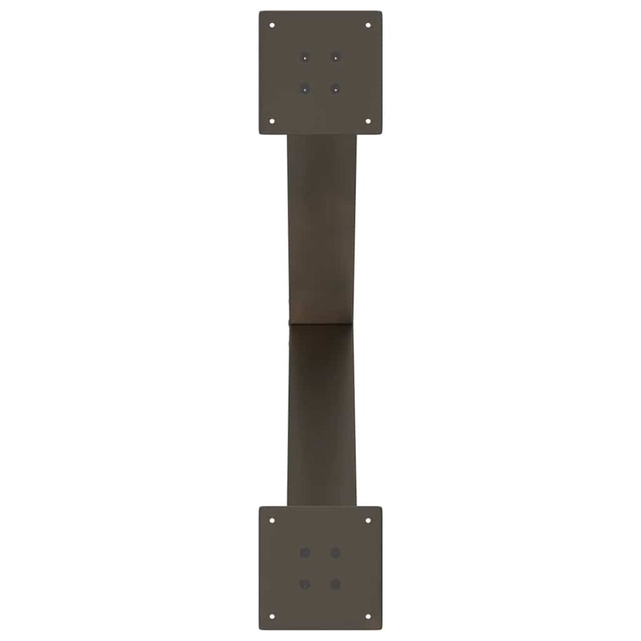 Eettafelpoten X-Vormig 70X(72-73) Cm Staal Naturel 70 x (72-73) cm (80 mm)