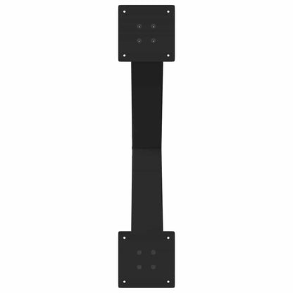 Eettafelpoten 2 st X-vormig 80x(72-73) cm staal zwart