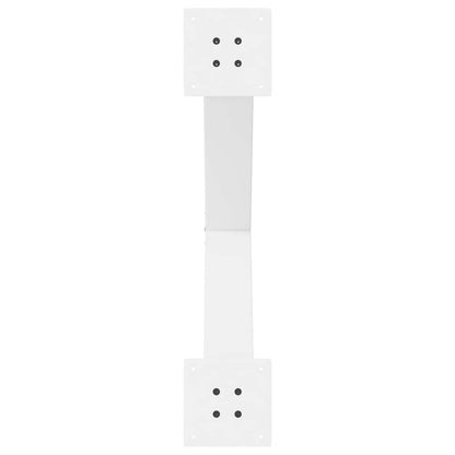 Eettafelpoten 2 st X-vormig 80x(72-73) cm staal wit