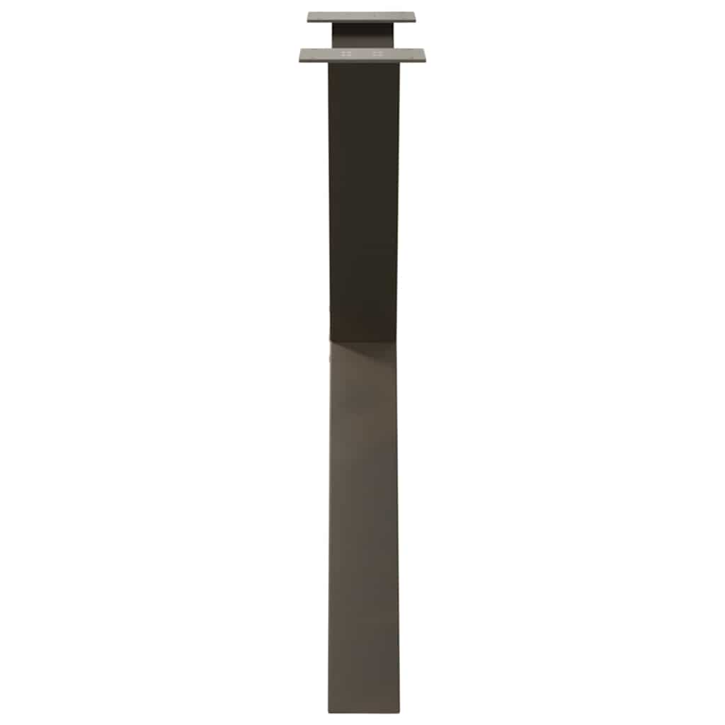 Eettafelpoten X-Vormig 80X(72-73) Cm Staal Naturel 80 x (72-73) cm (80 mm)