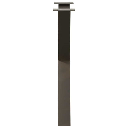 Eettafelpoten X-Vormig 80X(72-73) Cm Staal Naturel 80 x (72-73) cm (80 mm)
