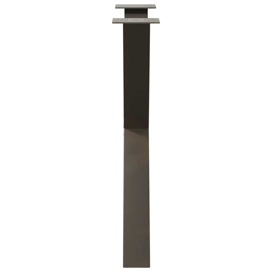 Eettafelpoten X-Vormig 80X(72-73) Cm Staal Naturel 80 x (72-73) cm (80 mm)