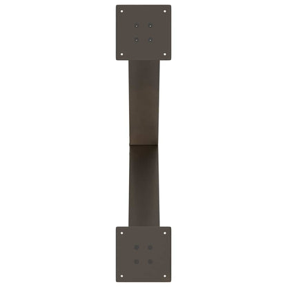 Eettafelpoten X-Vormig 80X(72-73) Cm Staal Naturel 80 x (72-73) cm (80 mm)