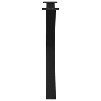 Eettafelpoten 2 st X-vormig 90x(72-73) cm staal zwart